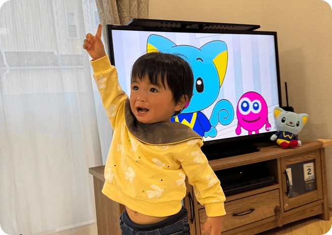 1歳3ヶ月のパパの赤ちゃん 遊戯イメージ
